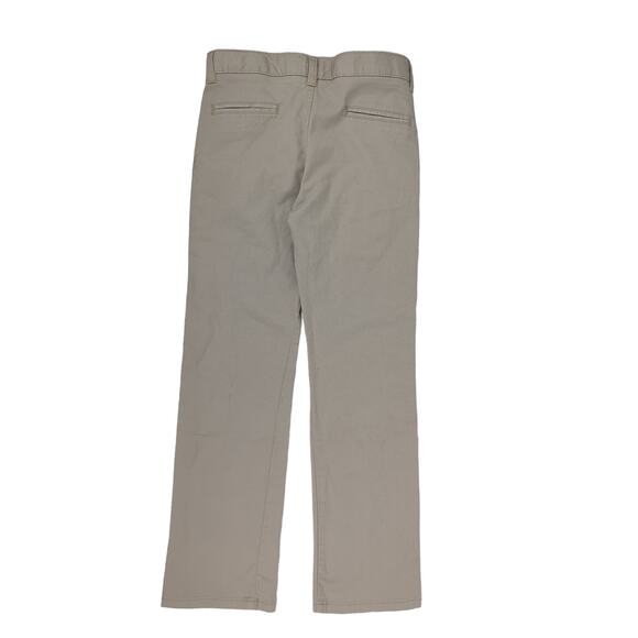 EUC Chaps Khaki Dress Pants Cotton Blend Boys US 12 Flat Pockets - Picture 4 of 10